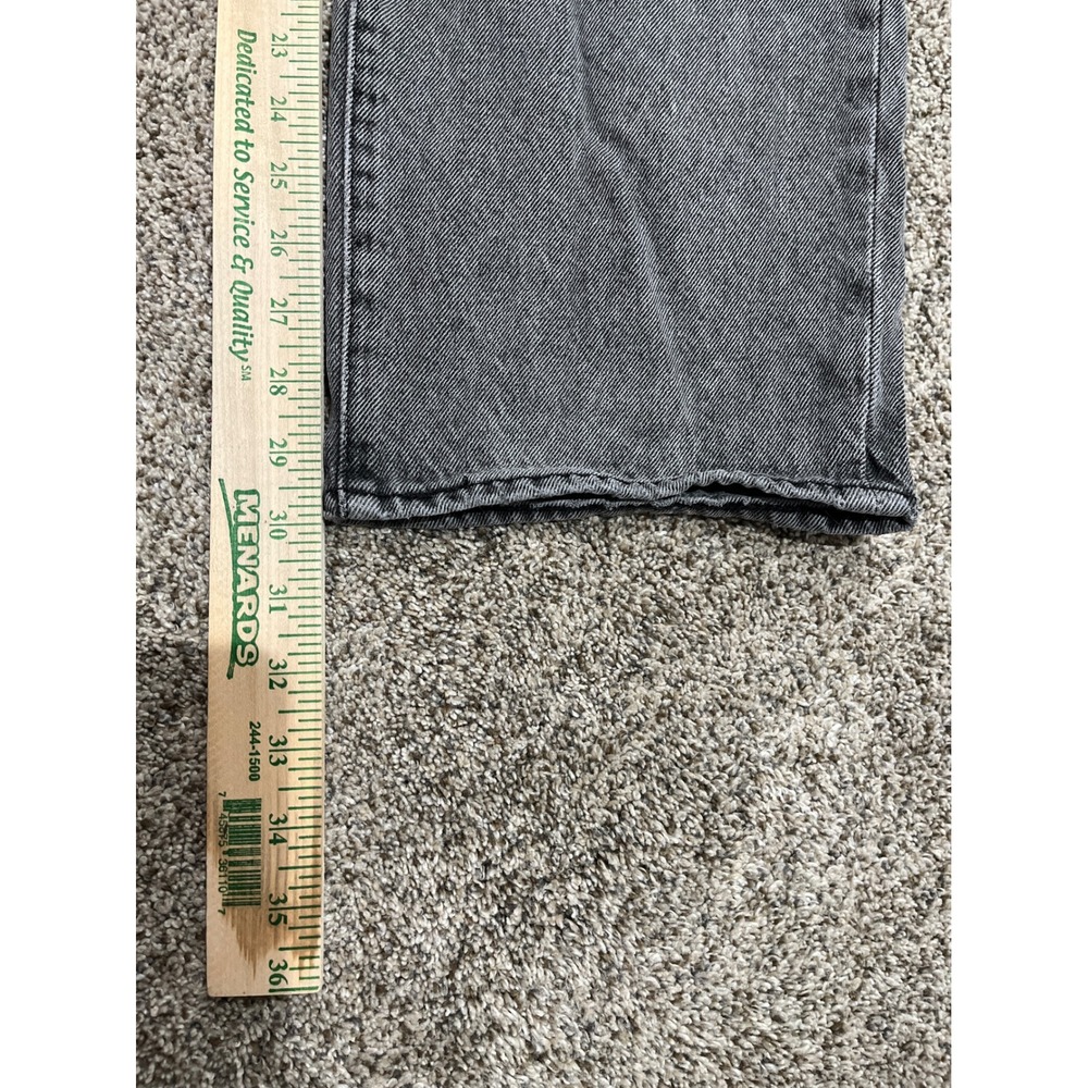 Levis 568 Stay Loose Grey Denim Jeans Mens 34x32 Wide Leg Relaxed Fit Cotton - Picture 5 of 9